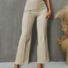 Women * | Best Sale Izuria Apricot Elastic-Waist Straight-Leg Pants Plus