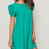 Womens Plus * | Wholesale Izuria Aqua Puff-Sleeve Shift Dress Women