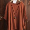 Women * | Best Sale Izuria Rust Drop-Shoulder Dolman Top Women & Plus