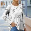 Other * | Best Sale Izuria White & Black Football Long-Sleeve Raglan Tee Plus